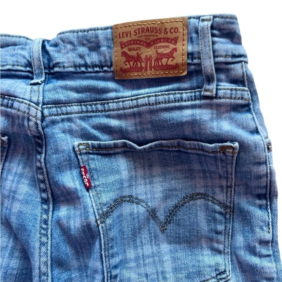 Blue Plaid Women Levi Jeans - Picture 3 of 3